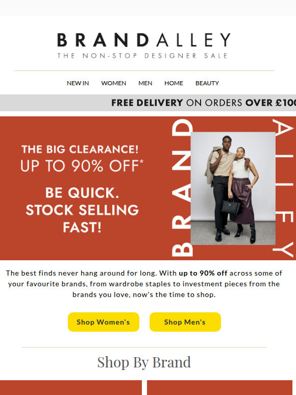 Up to 90% off The Big Clearance