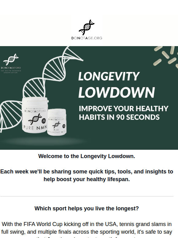 Longevity Lowdown #42: Which Sport Makes You Live Longest?