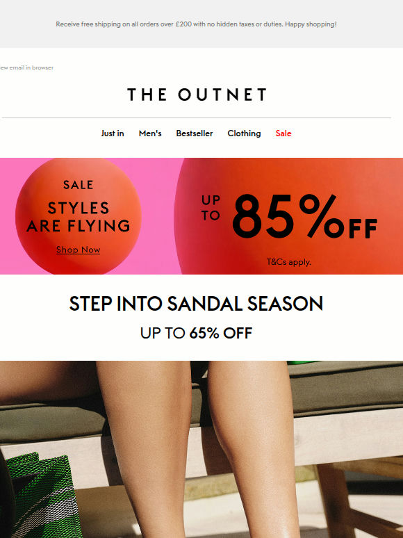 It's officially sandal season