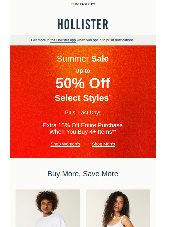 Extra 15% off entire purchase when you buy 4+ items!*