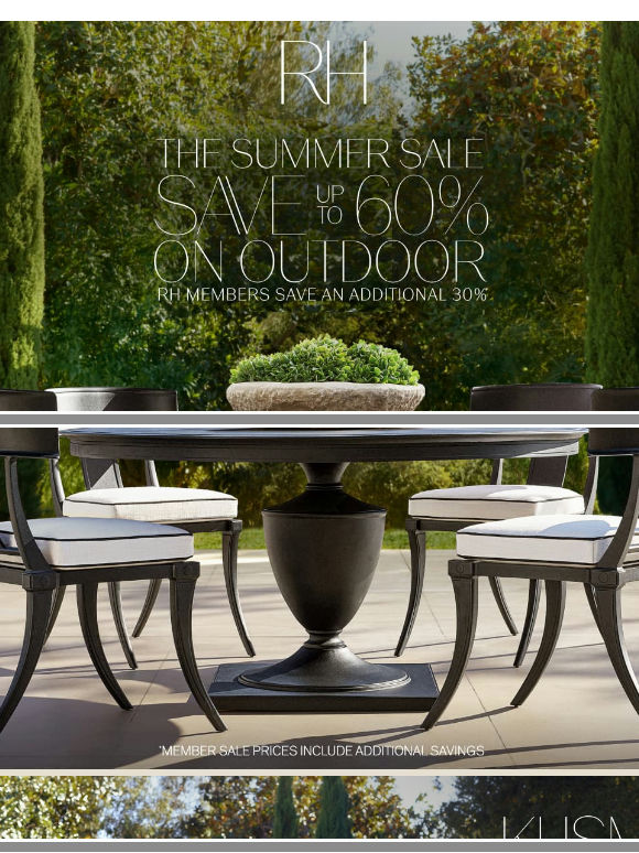 The Summer Sale. Classic Outdoor Designs Now Up to 60% Off.