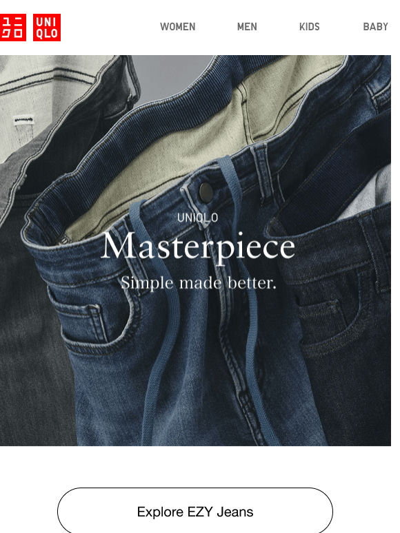 UNIQLO Masterpiece: EZY Jeans