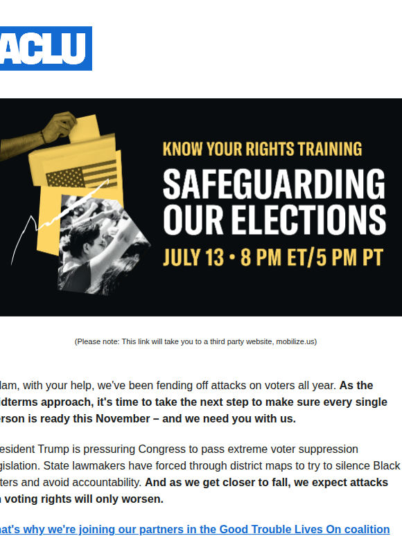 How we protect voters