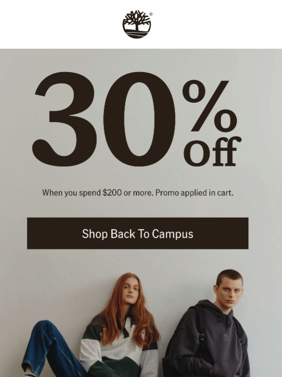 Get 30% off with a $200+ purchase!