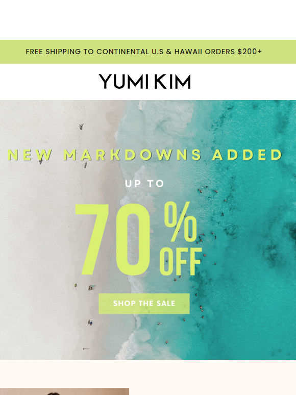 New Markdowns Added! Up to 70% OFF 🎉