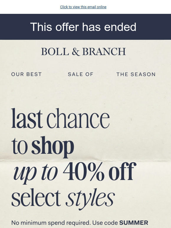 🚨 Final minutes for our best sale of the season