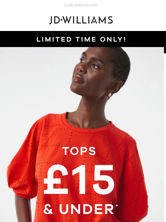 Hot days, hotter deals 🔥 Tops £15 & under