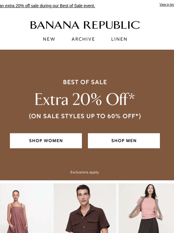 Sale tops & more: up to 60% off