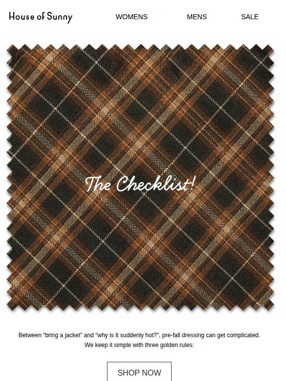The Check List ✓