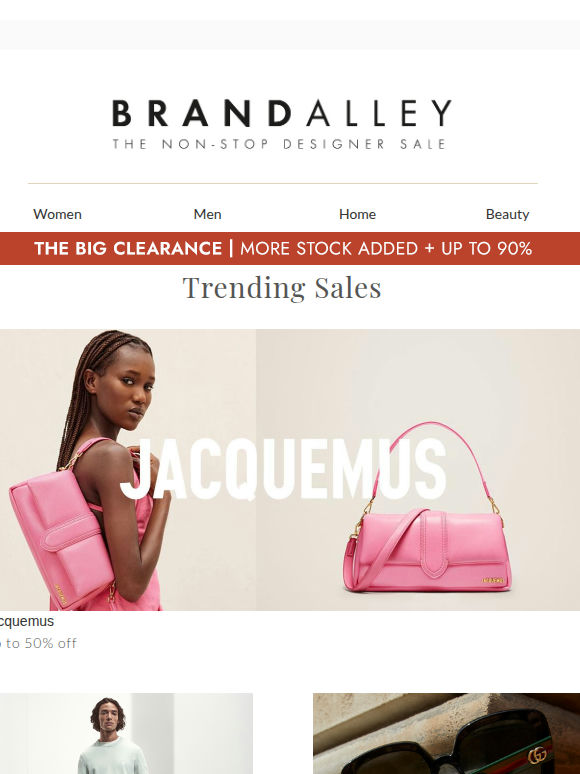 Up To 60% Off Gucci, Jacquemus, BOSS & Brook Taverner