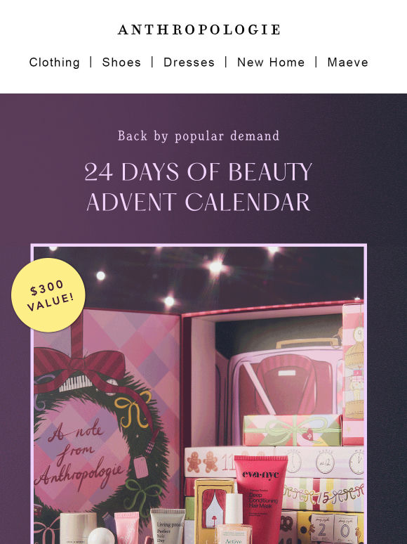 Exclusive: Beauty Advent Calendar is BACK