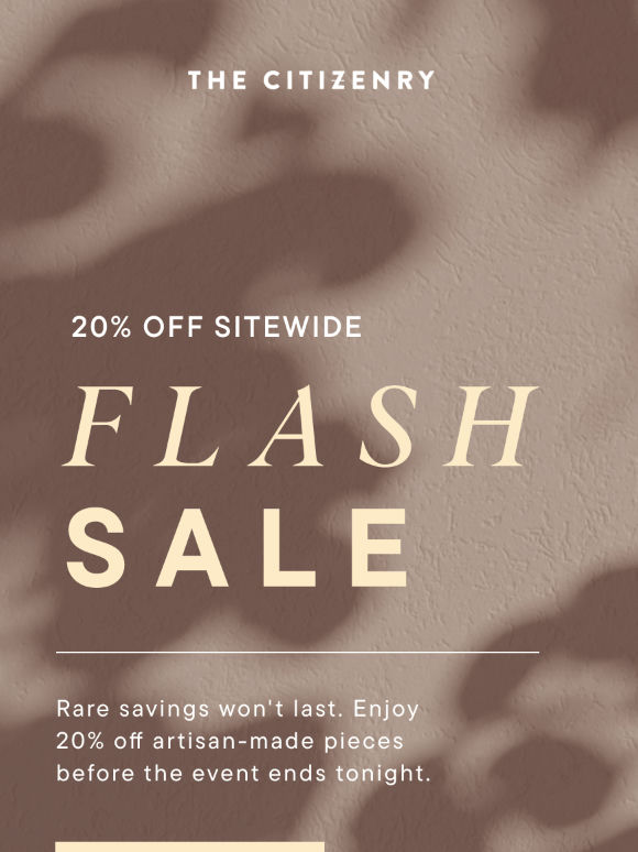 LAST CALL: 20% off sitewide