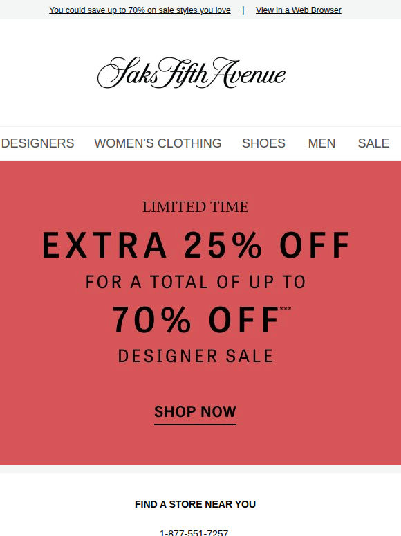 Hurry for an extra 25% off