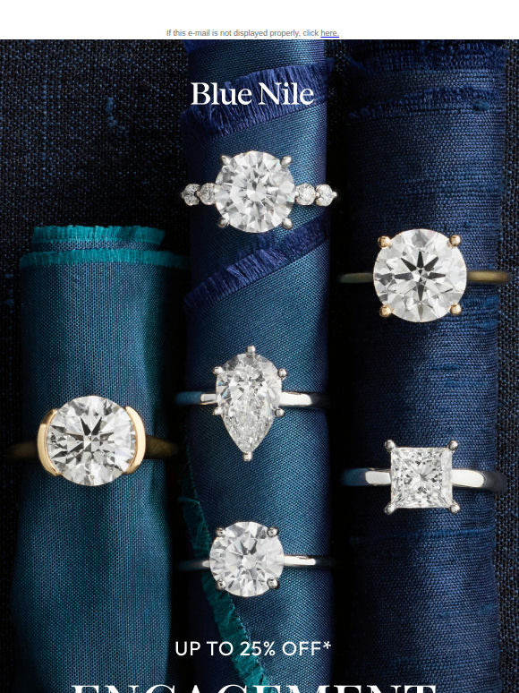 It’s a Sign: Select Engagement Settings Up to 25% Off*