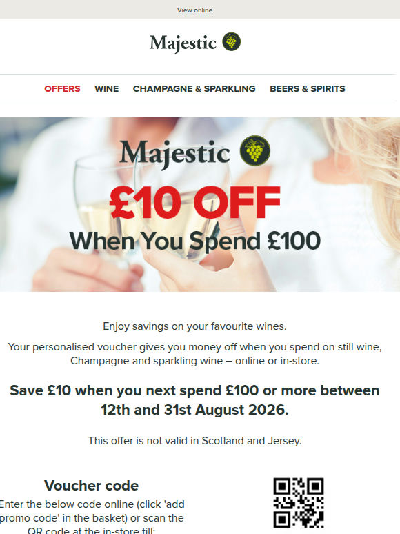 Open for your NEW £10 voucher