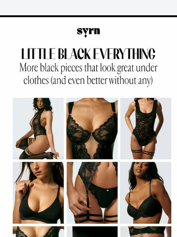 Back to Black Lingerie