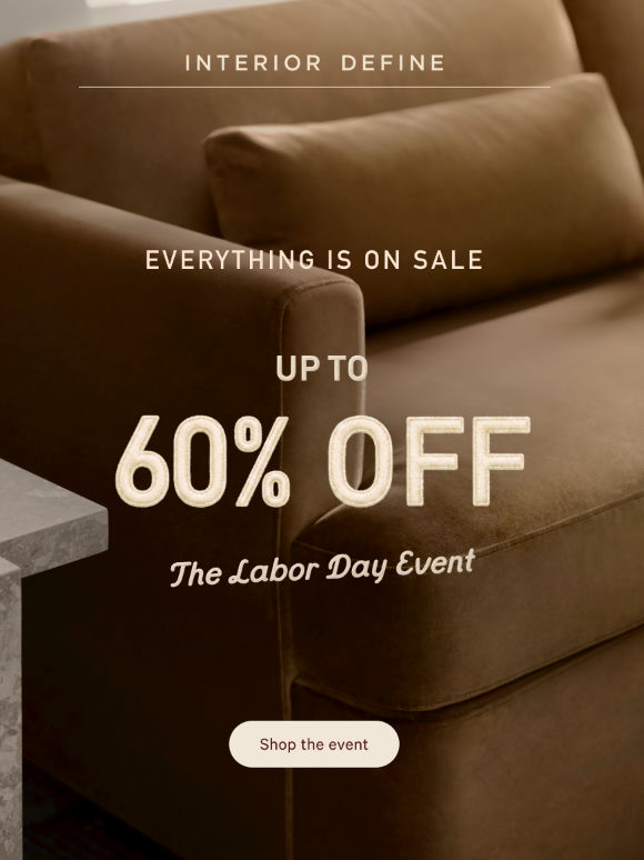 Labor Day Sale Ends Tuesday