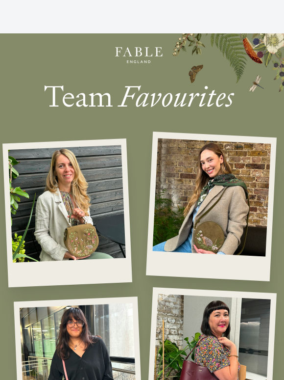 The Fable England team is sharing their season's favourites