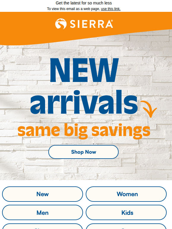 Your new arrivals alert​