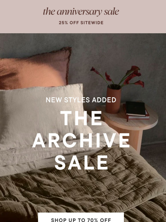 Final run, up to 70% off