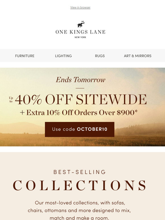 Meet the Collections We're Loving, Up to 40% Off