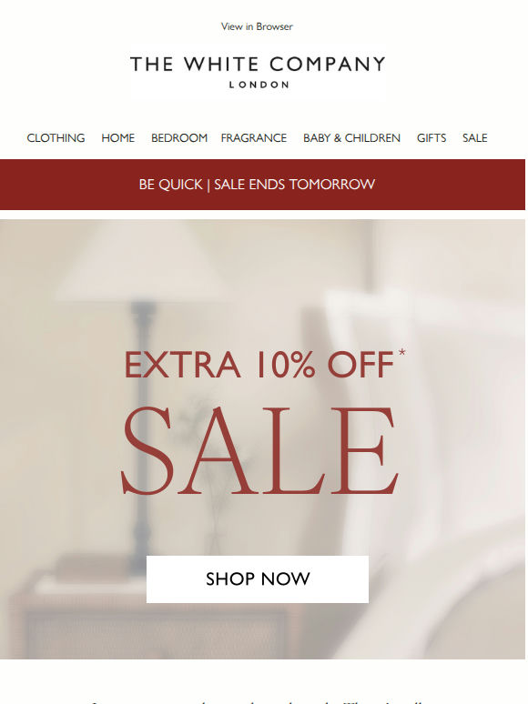 One day left! Extra 10% off sale