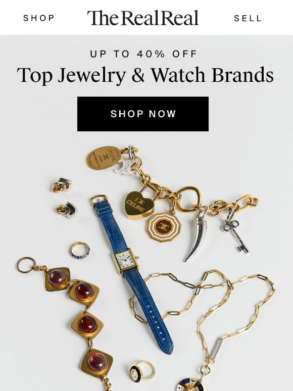 Up to 40% off Bvlgari, Rolex & more