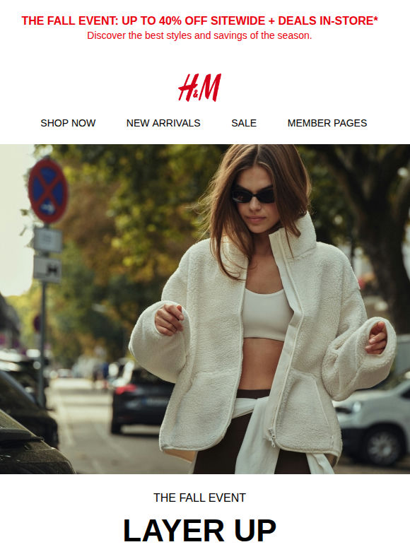 Cozy & versatile activewear, up to 40% off