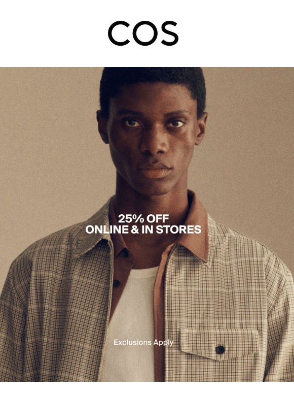 25% off ends tonight