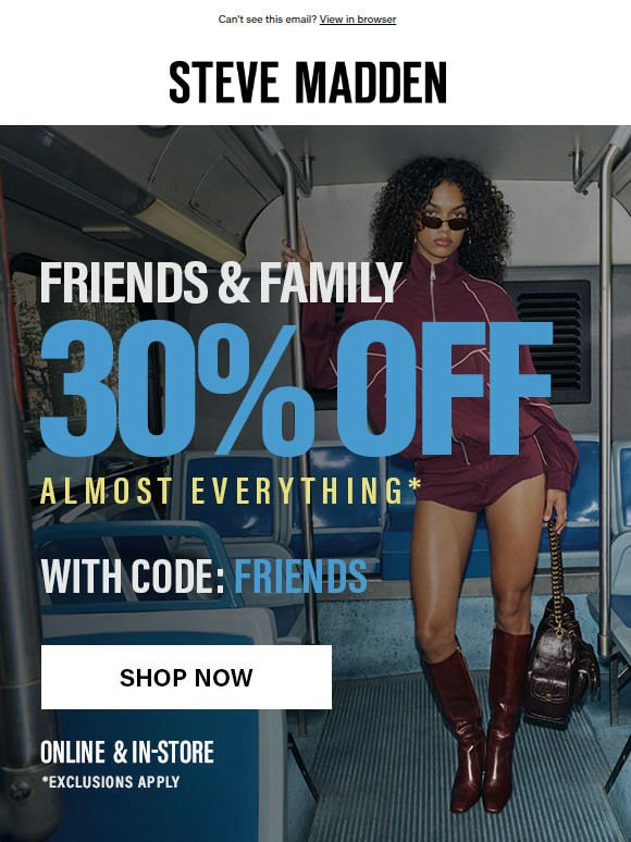 30% Off Hot Styles In Your Size