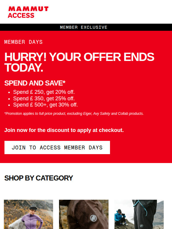 Up to 30% off ends today! ⏳