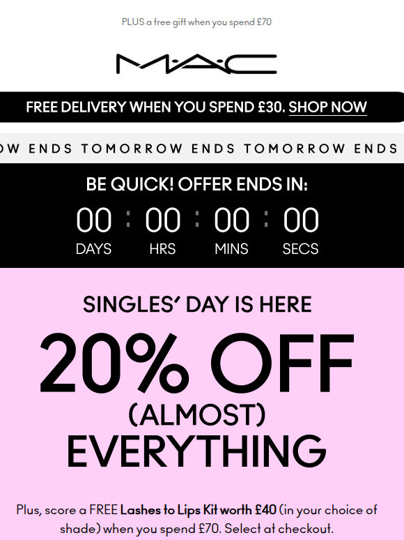ENDS SOON: 20% off almost EVERYTHING!