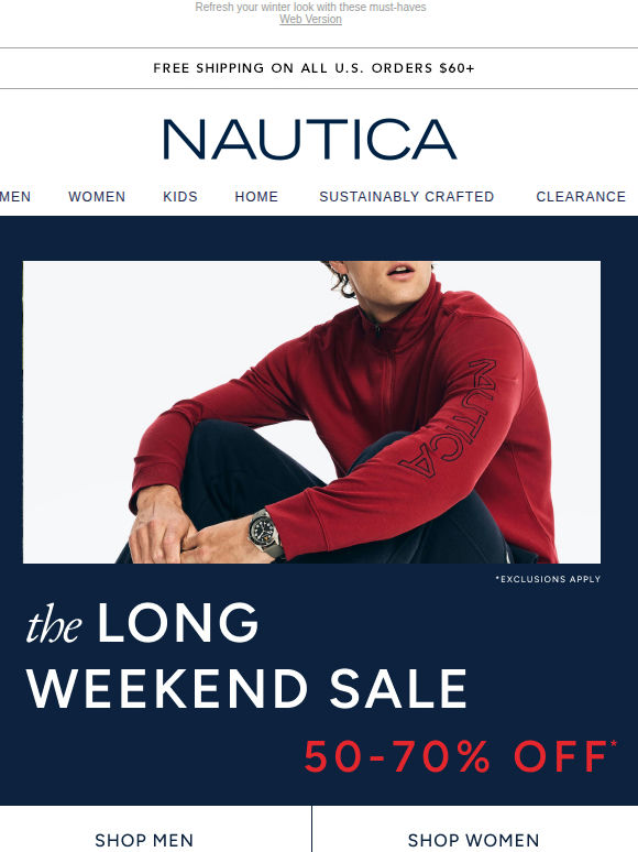 50-70% off + Sweaters from $19.99
