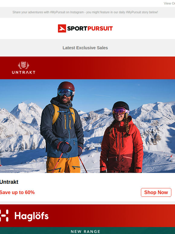 Untrakt | Haglöfs  | High5 | Sorel  | Black Crows Skis | Up to 65% Off!