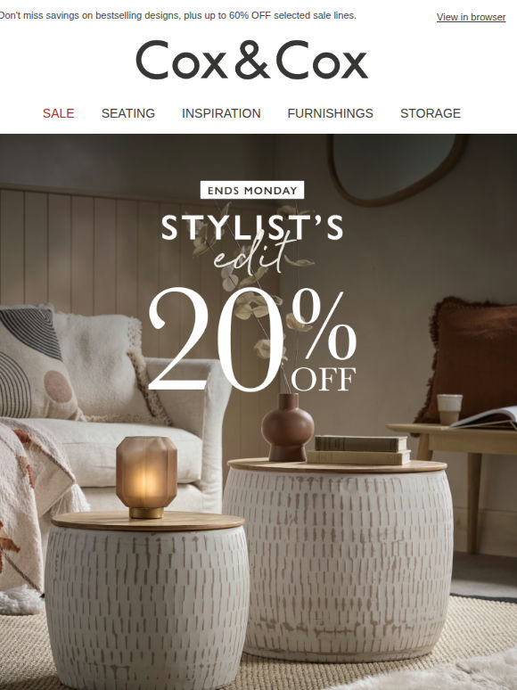 20% OFF this week’s Stylist Edit + final reductions in SALE!