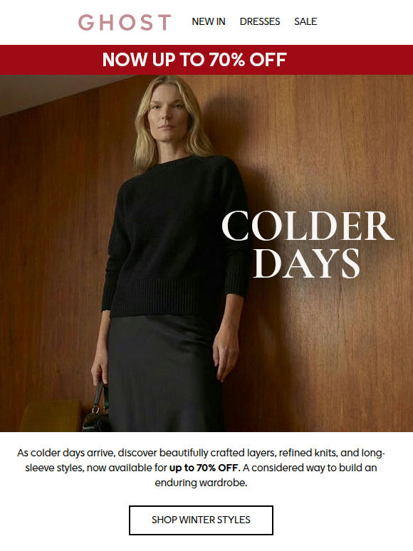 Up to 70% OFF Winter Styles