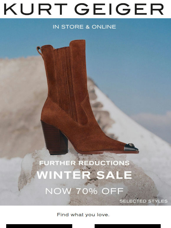Further Reductions | The Winter Sale
