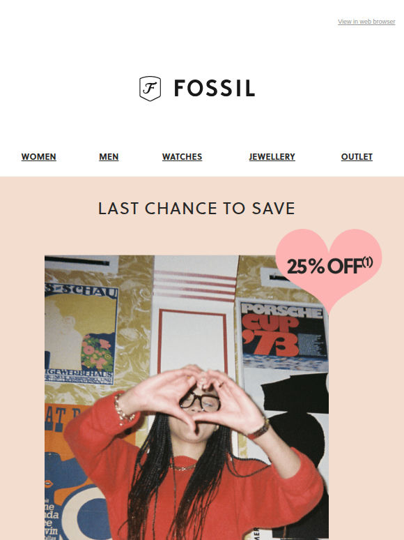 25% Off Ends In A Few Hours 💘