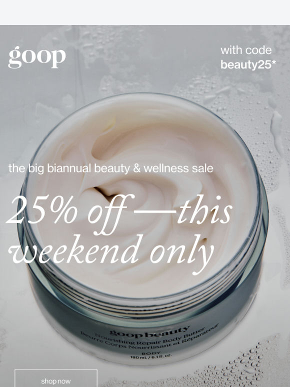the biannual beauty & wellness sale