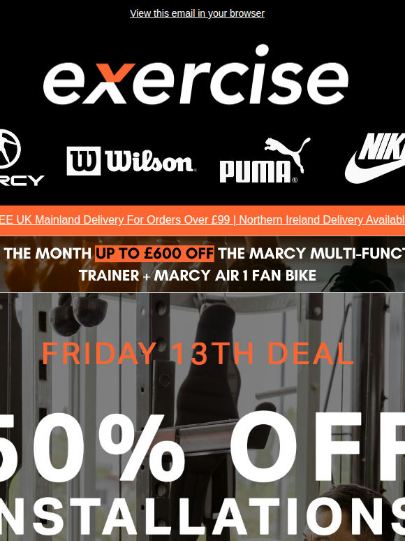 50% Off Installation - This Friday 13th!