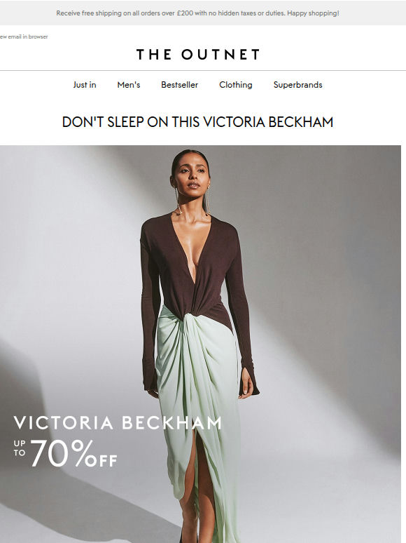 Victoria Beckham's best inside...at up to 70% off