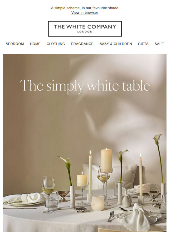 New in: our signature table