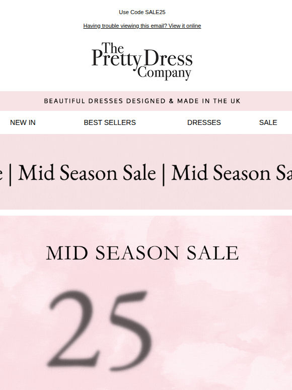 25% OFF | Mid Season Sale