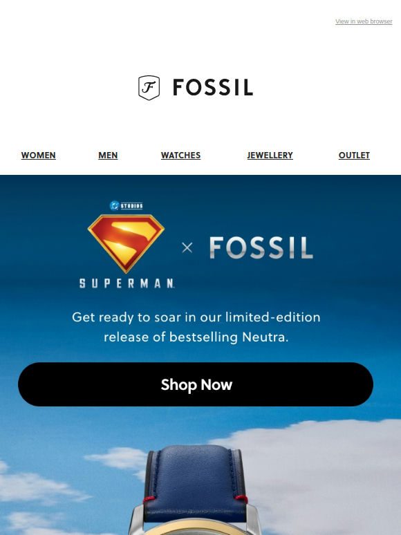 Take Flight In Superman x Fossil 🦸