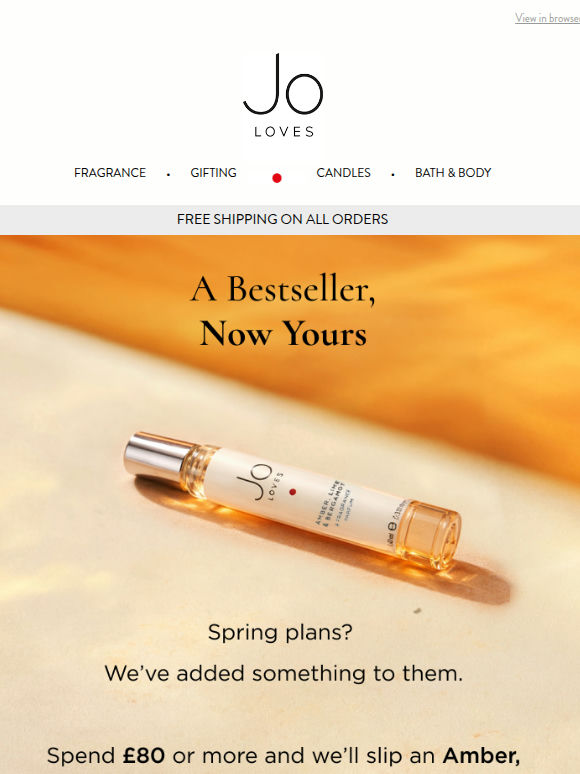 Amber, Lime & Bergamot 10ml — yours with £80+