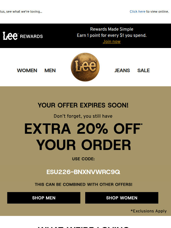 Your 20% OFF expires soon!
