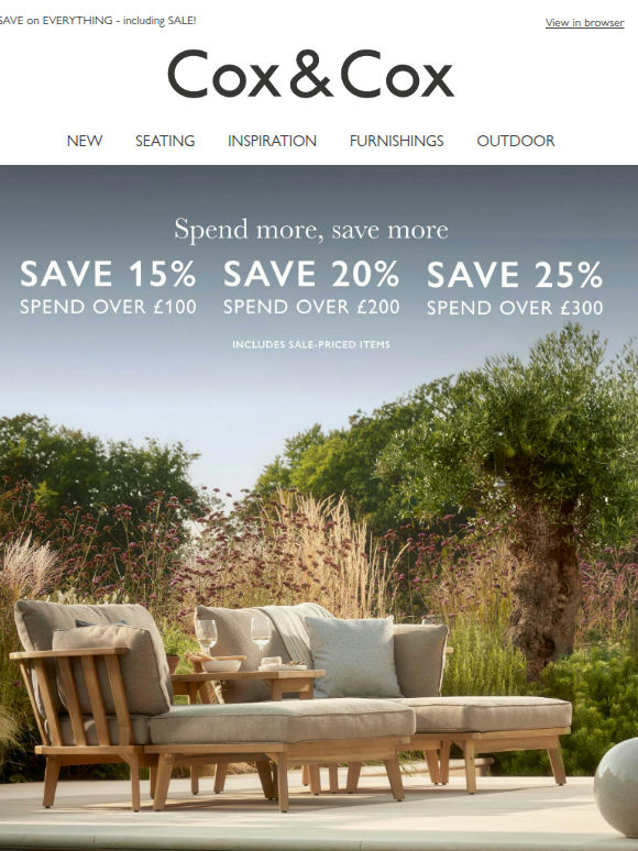 Enjoy up to 25% OFF SITEWIDE | Spend more, save more