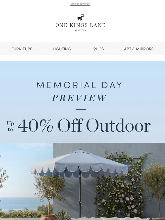 Up to 40% Off Outdoor — The Memorial Day Preview Is Here