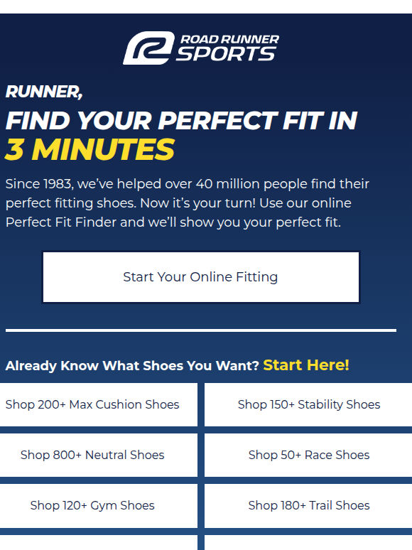 Runner, Your Perfect Fitting Shoes Are Here