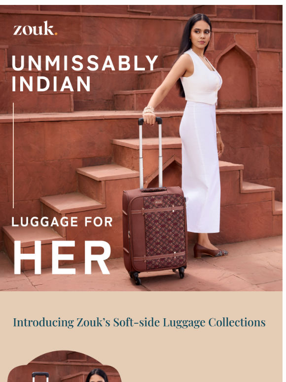 Introducing India's First Luggage for Her - Unmissably Indian!